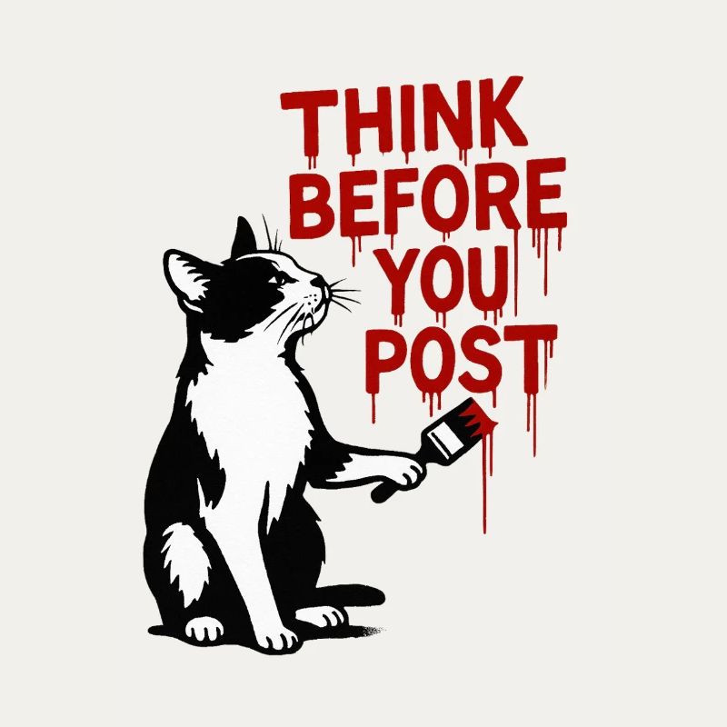 Think before you post Cat