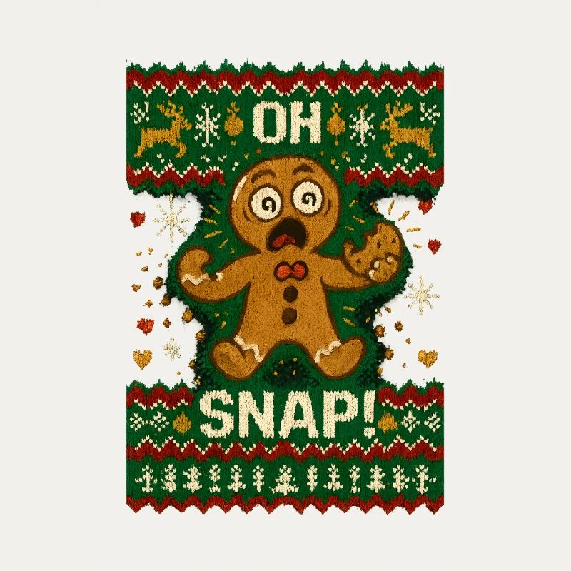 Oh Snap Lebkuchenmann Ugly Christmas
