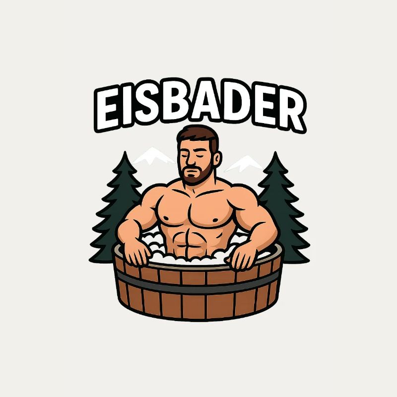 Eisbader im Waldbad