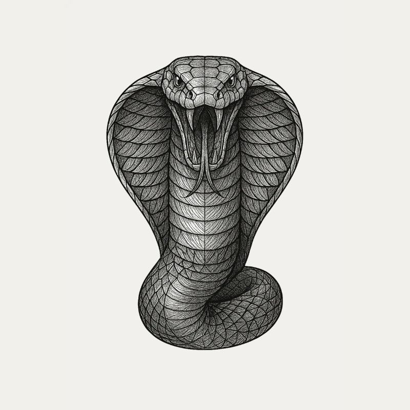 Cobra Graphite Line Illustration