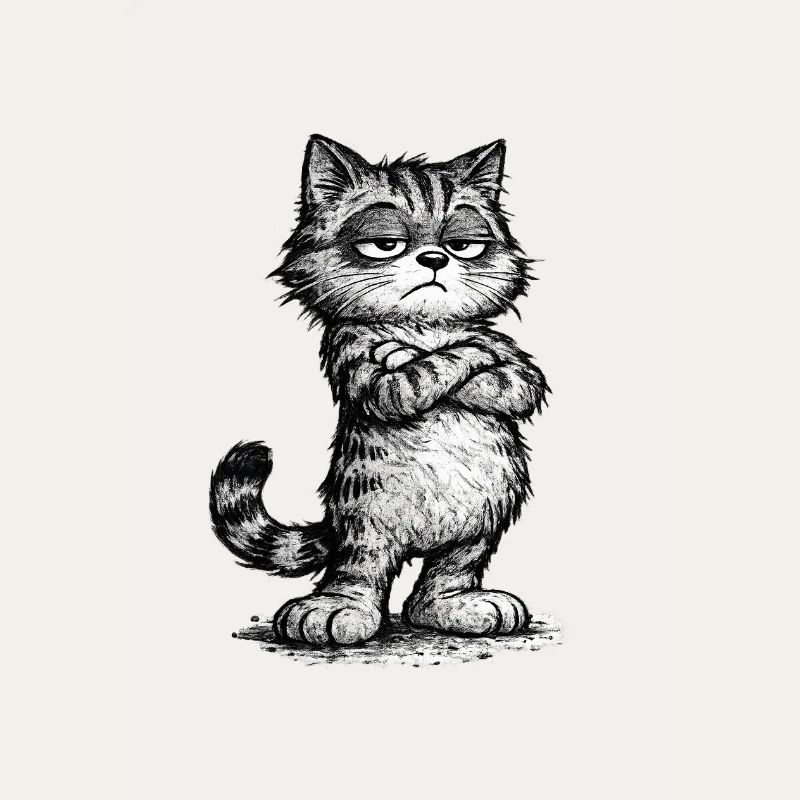 Grumpy Katze – Chef Vibes (Sketch Attitude)