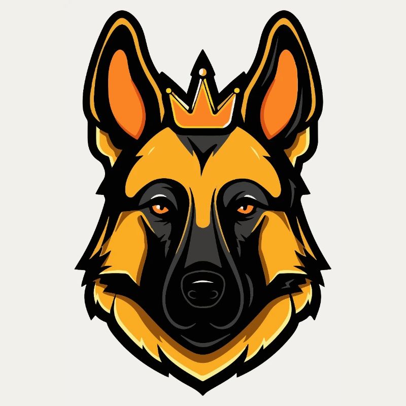 Schäferhund Hund Krone