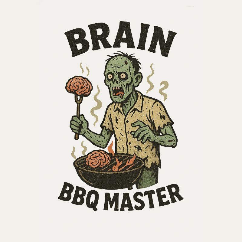Zombie Grill Master Brain BBQ