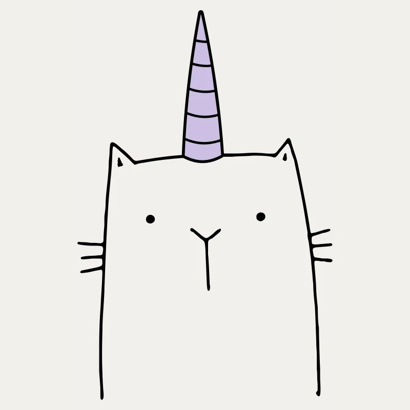Cadeau mignon chat licorne