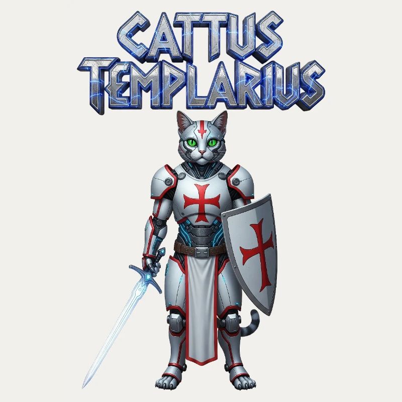 Cattus Templarius Cat Knight