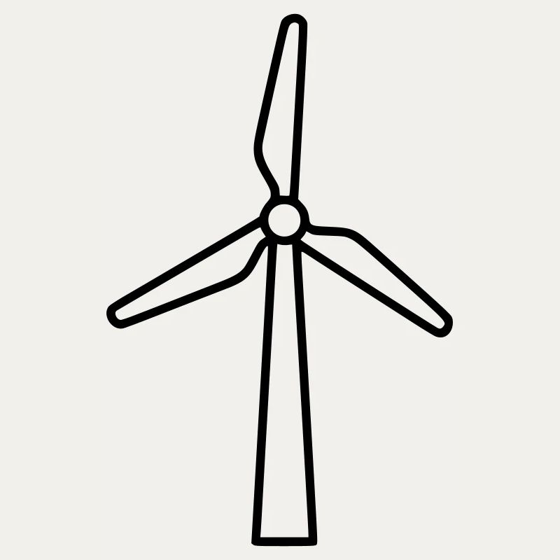 Wind turbine | Renewable Energy Statement Vector
