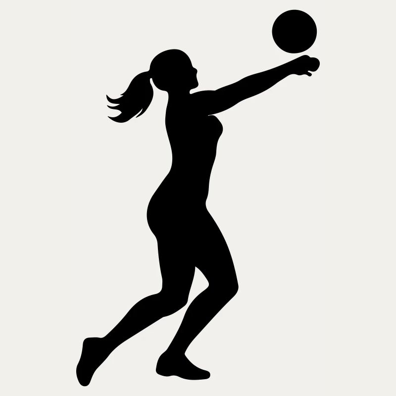 Silhouette de volley-ball