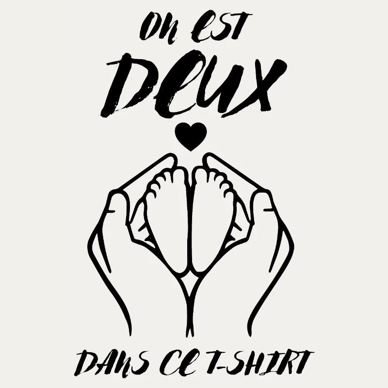 Annonce De Grossesse on Est Deux dans Ce Tee