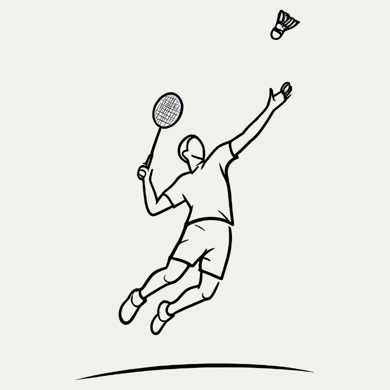 Badminton-Sprungheld