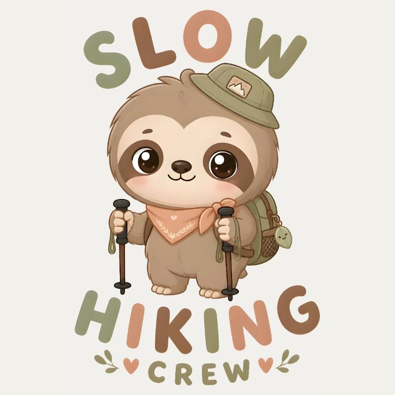 Langsam wandernde Faultier-Crew