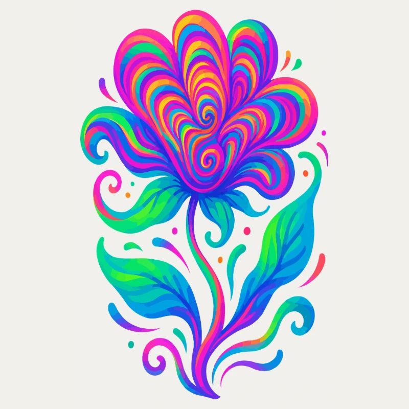 Lebendige Regenbogen-Herzblume