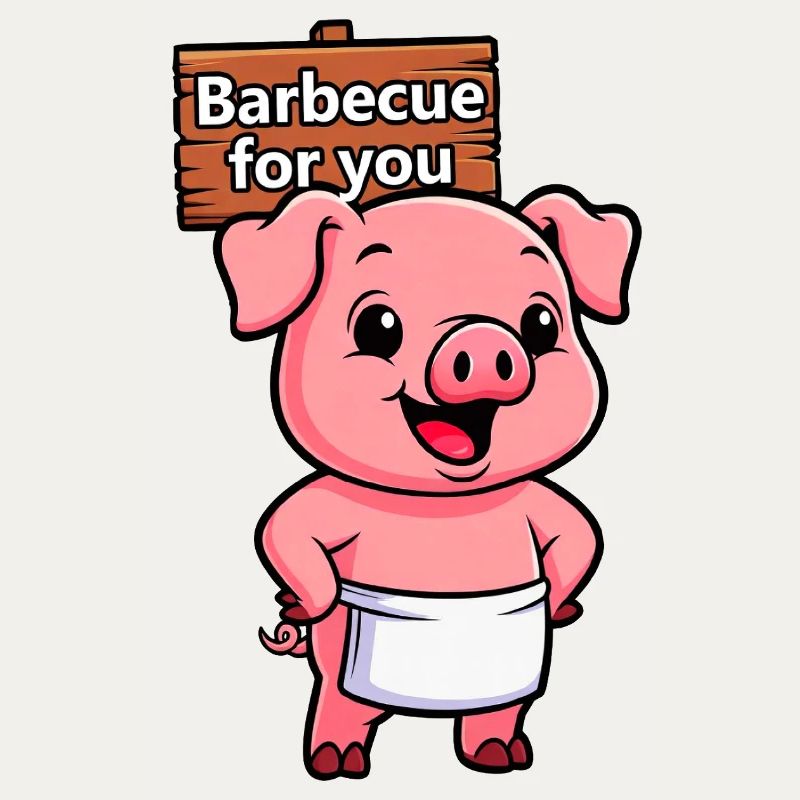 Panneau de cricket avec cochon