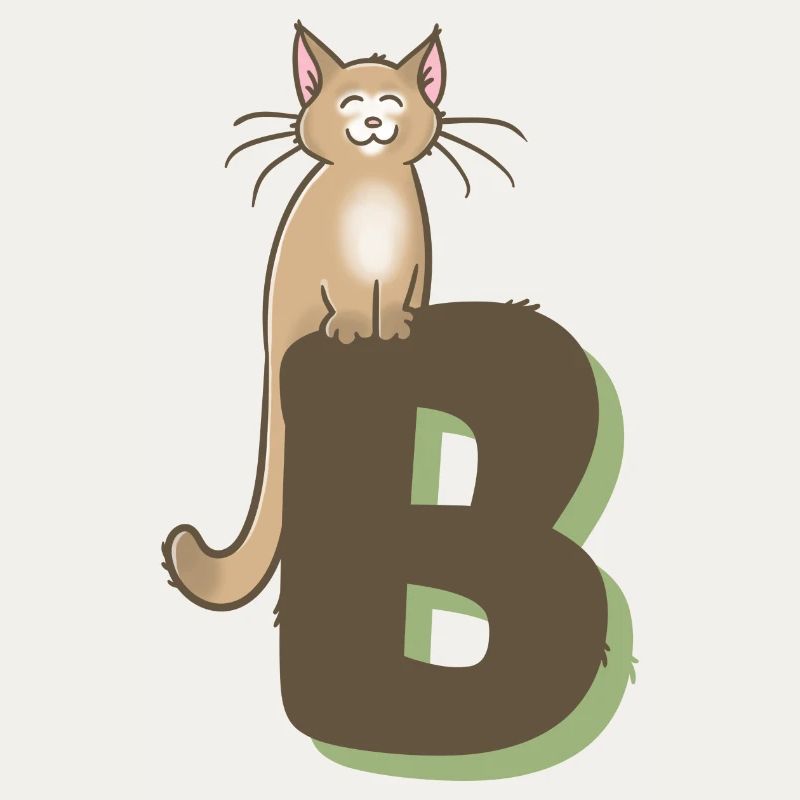Katze Buchstabe B