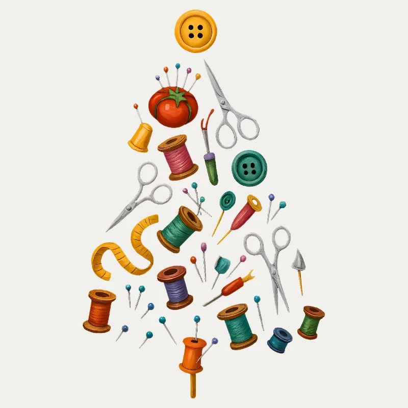 Sewing Christmas Tree Design