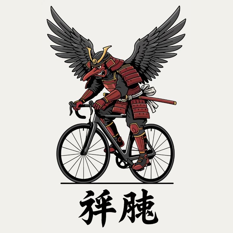 Samouraï ailé à vélo