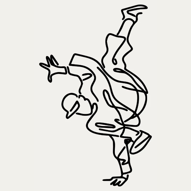Breakdance Boy Drawing