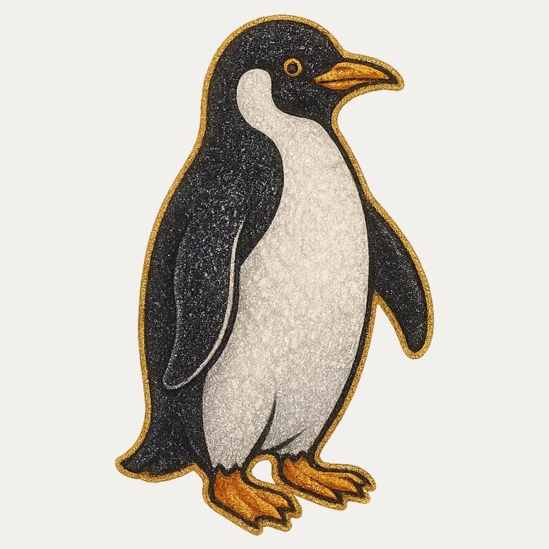 Glitzernder Pinguin Sticker