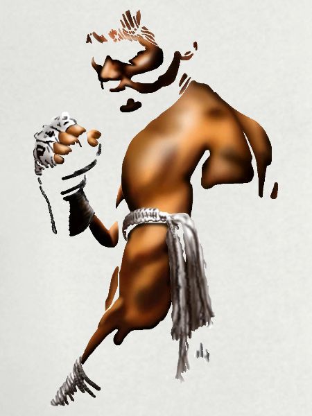 Kampfgeist Boxer Illustration