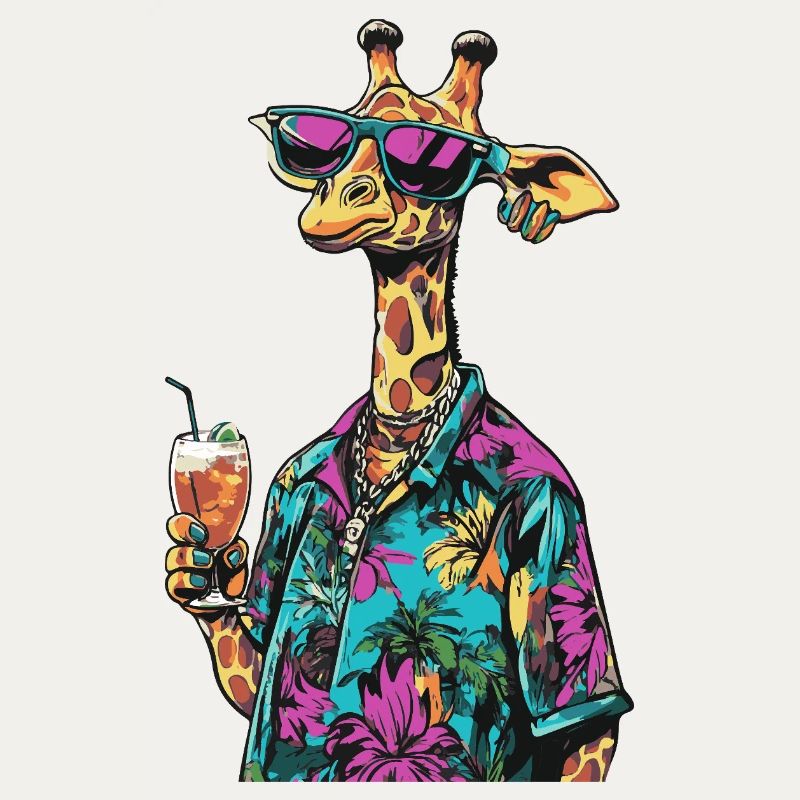 Giraffe Comic Sommer