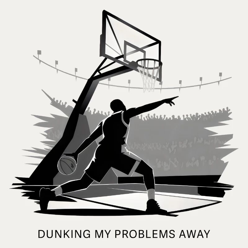 Dunking My Problems Away Basketball
