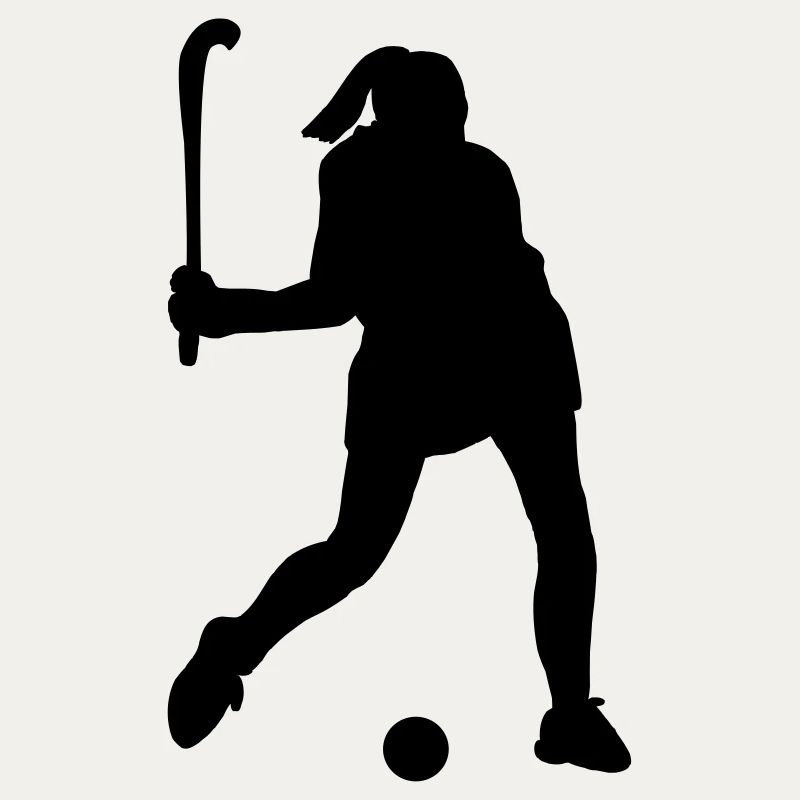 Hockey player shadow image