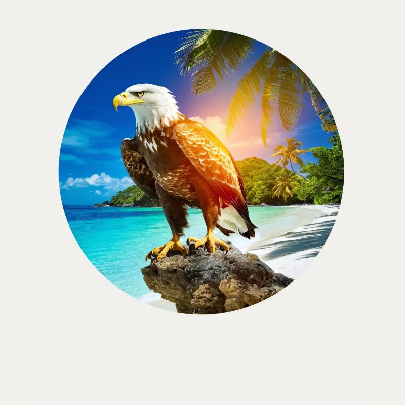 Eagle à Eagle Beach Aruba vacances d’été