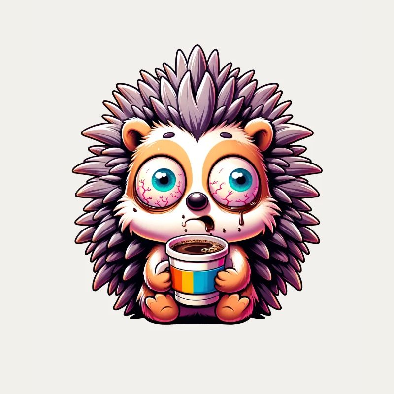 Hérisson avec café Coffee Caffeine Shock
