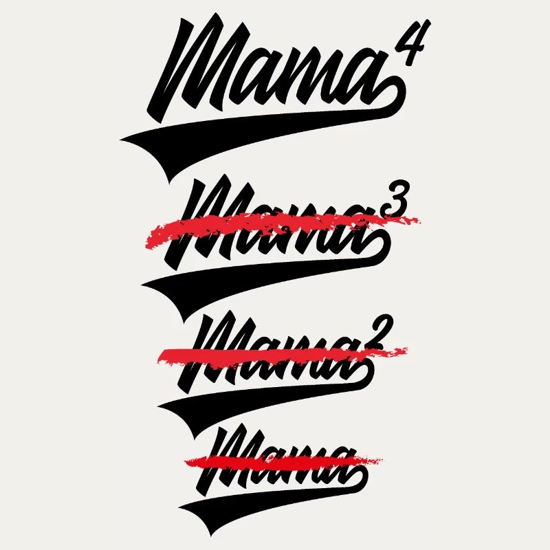 MAMA HOCH 4 KINDER WERDENDE MAMA