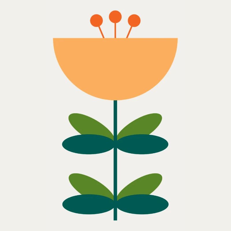 Abstraktes Blüten-Illustrationsdesign