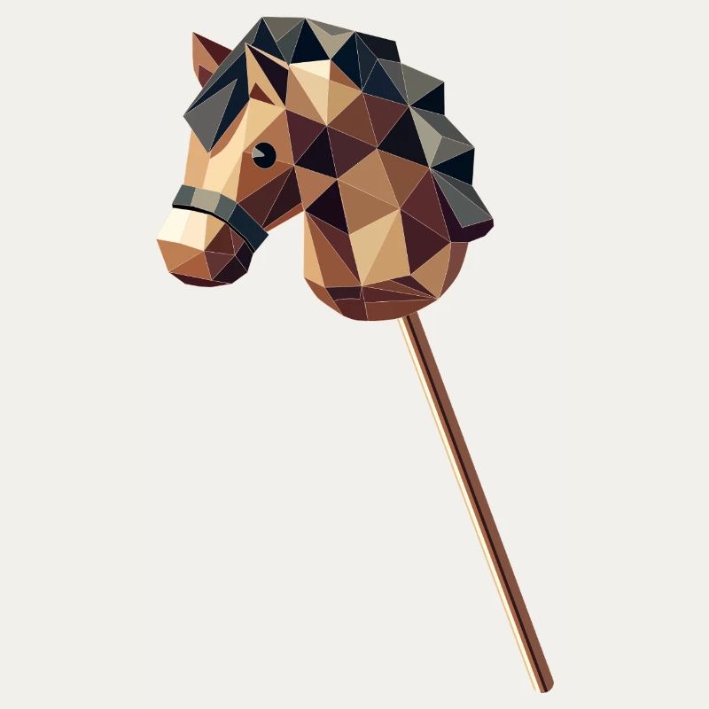 Cheval de bataille de style polygone