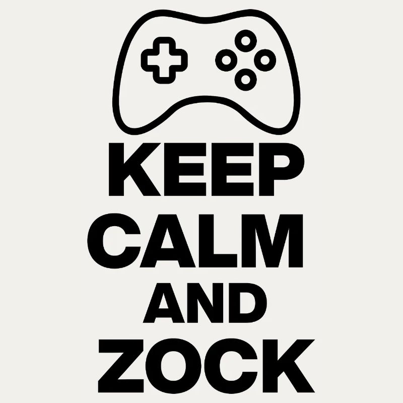 KEEP CALM AND GAMBLE! GAMING GAMER CONSOLE PC black