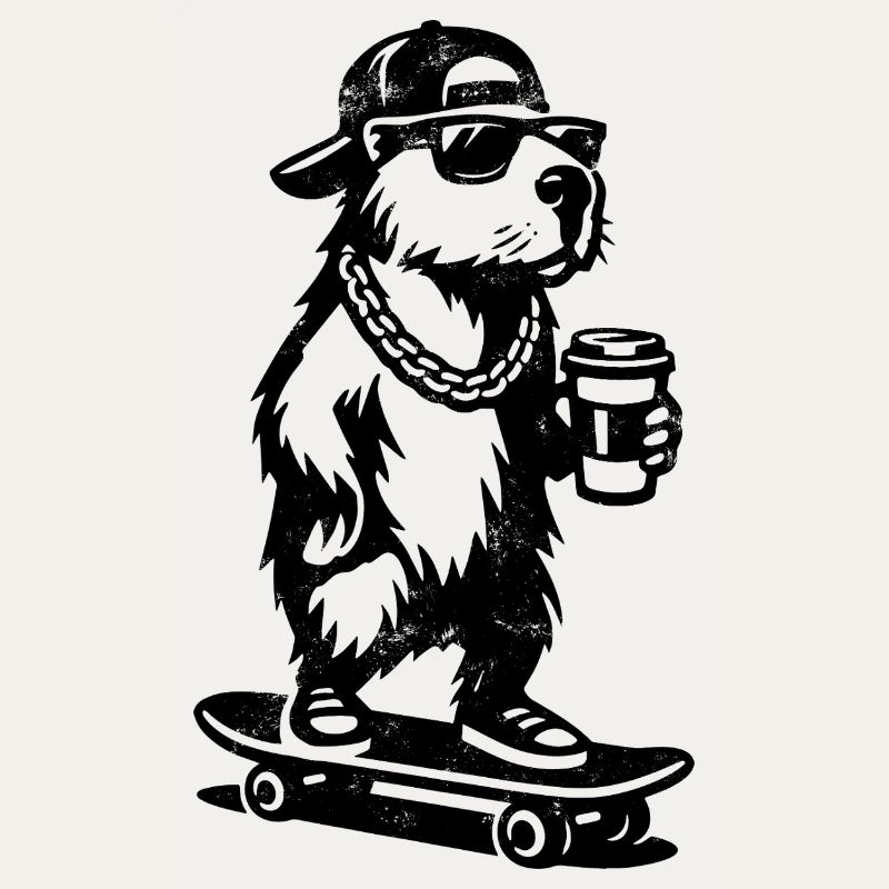 Capy à emporter | Skateboard Capybara | Café