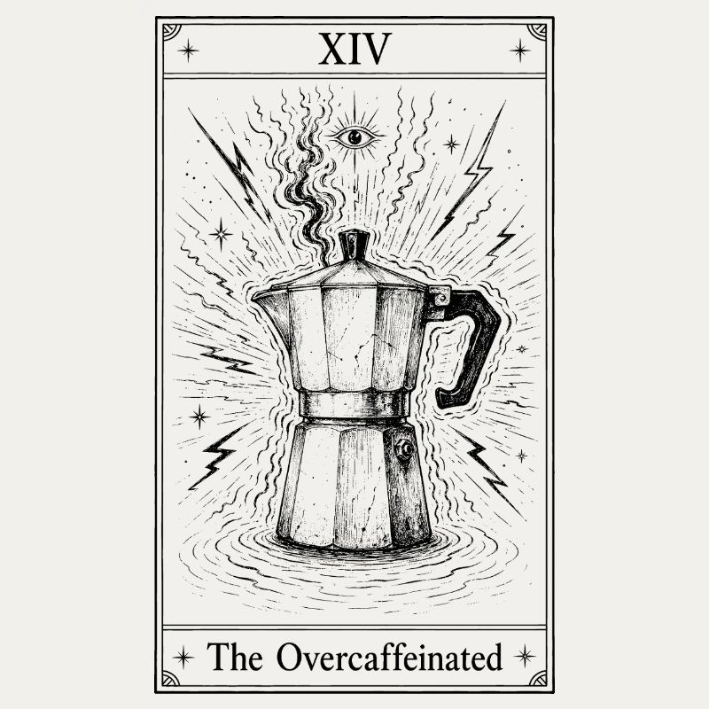 Caffeinated | Coffee Tarot Humor