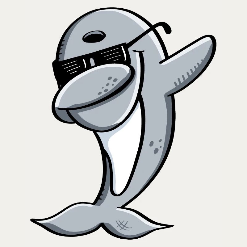 Dolphin Dances Dab Dance - Dabbing - Dolphins - Animal