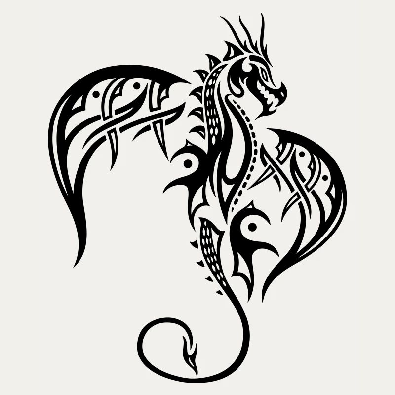 Dragon avec des ailes.