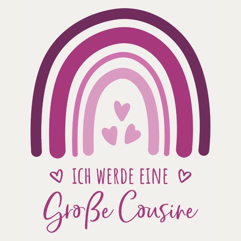 Ich werde eine große Cousine Boho Regenbogen