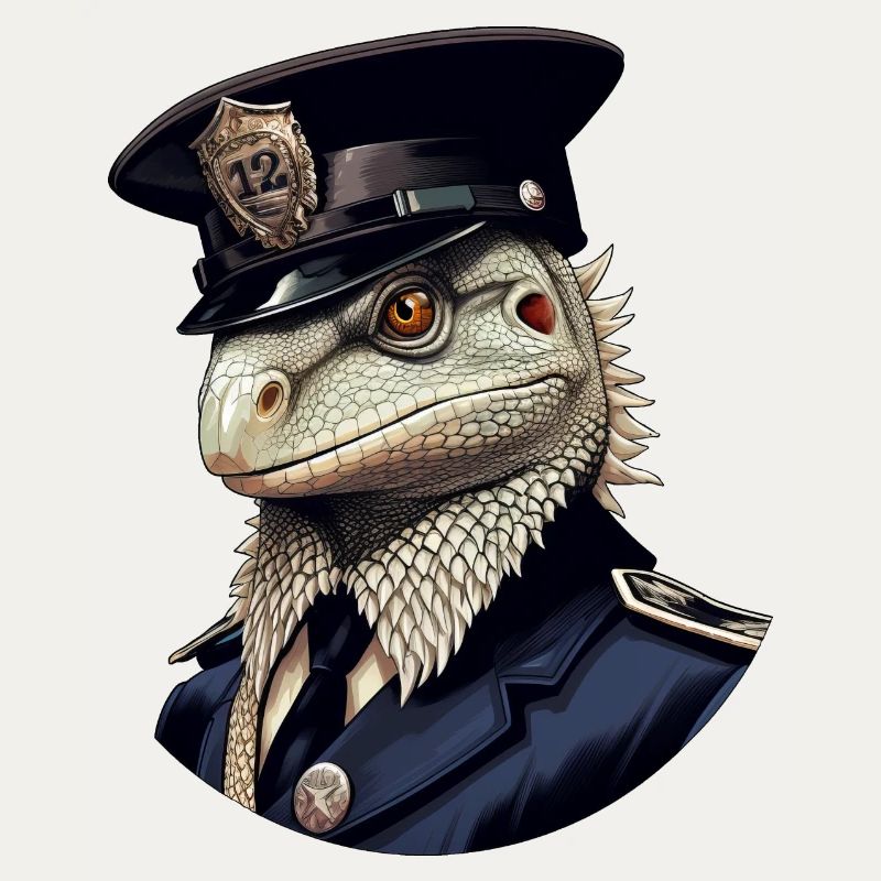 Polizei Eidechsen