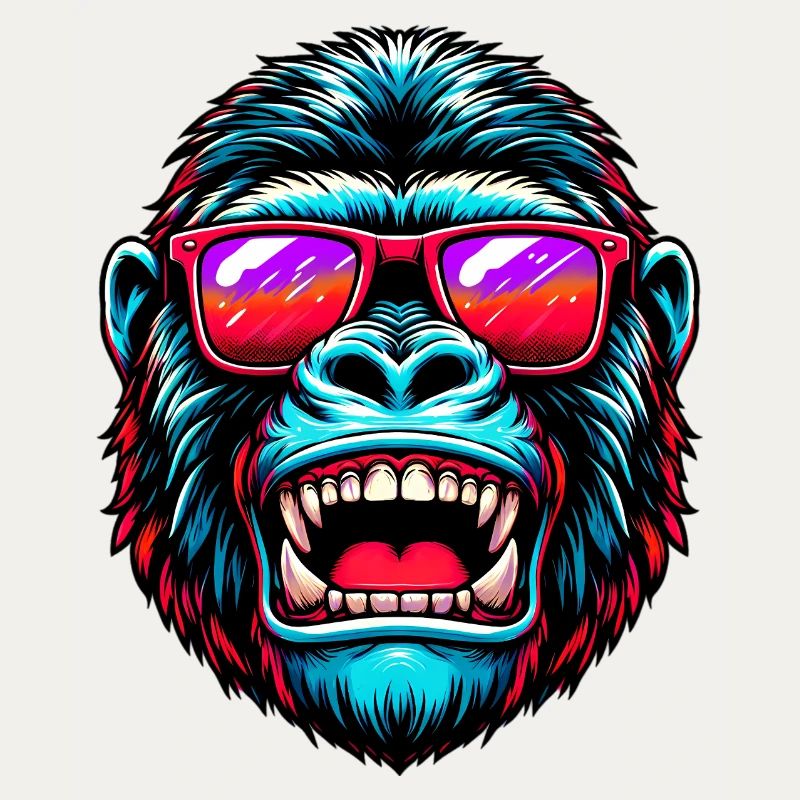 Gorillas mit Sonnenbrille