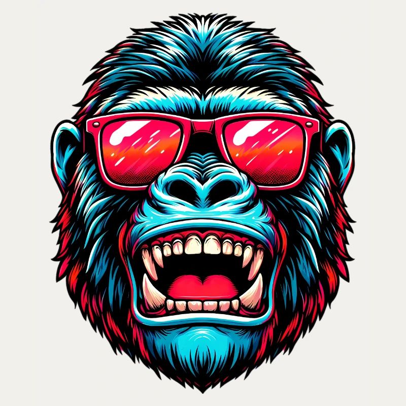 Gorillas mit Sonnenbrille