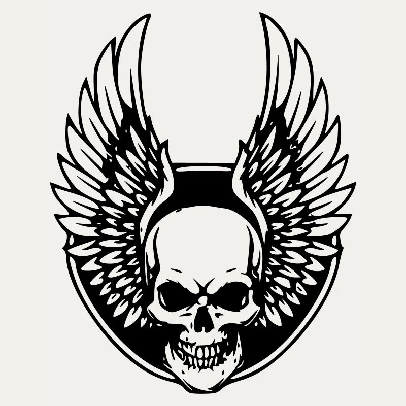 Griffe de mort avec ailes d’ange