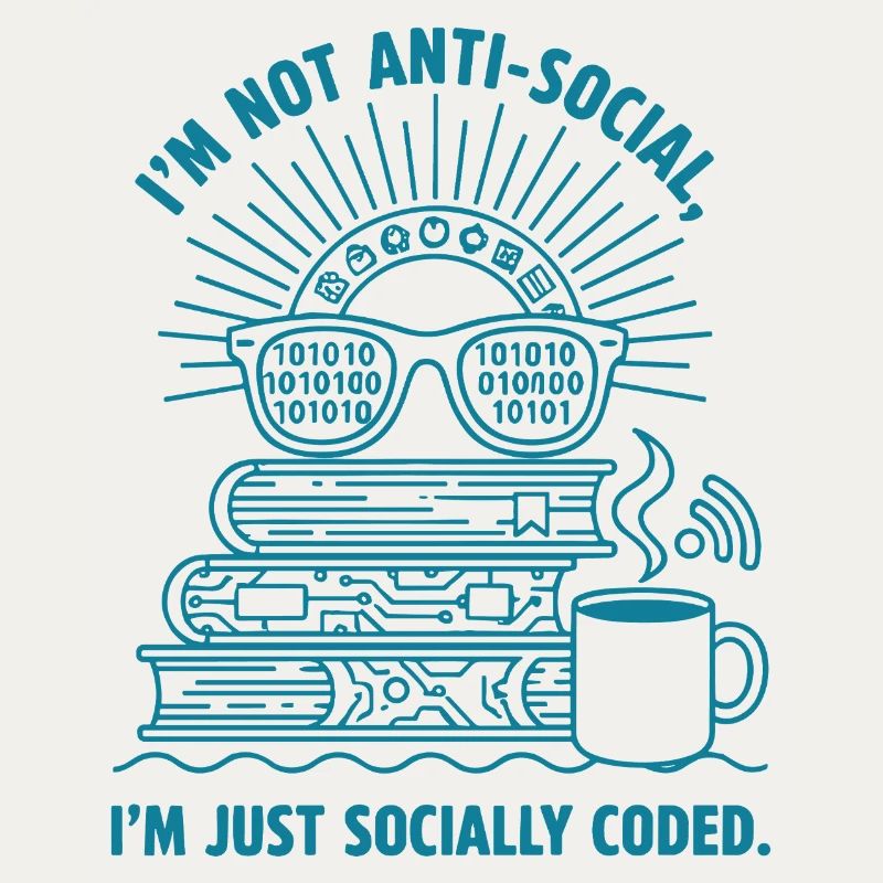 Socialement codé : livres, café et code