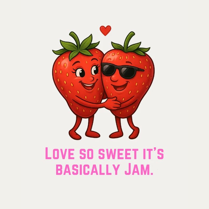 Kuschelige Erdbeeren Liebe Jam Marmelade