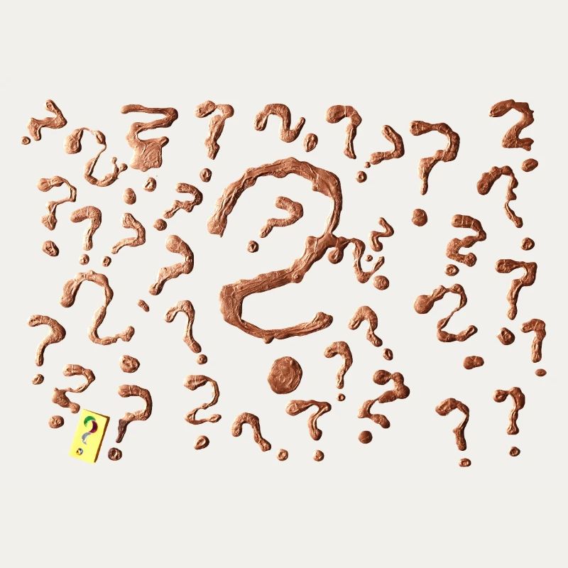 many question marks artwork