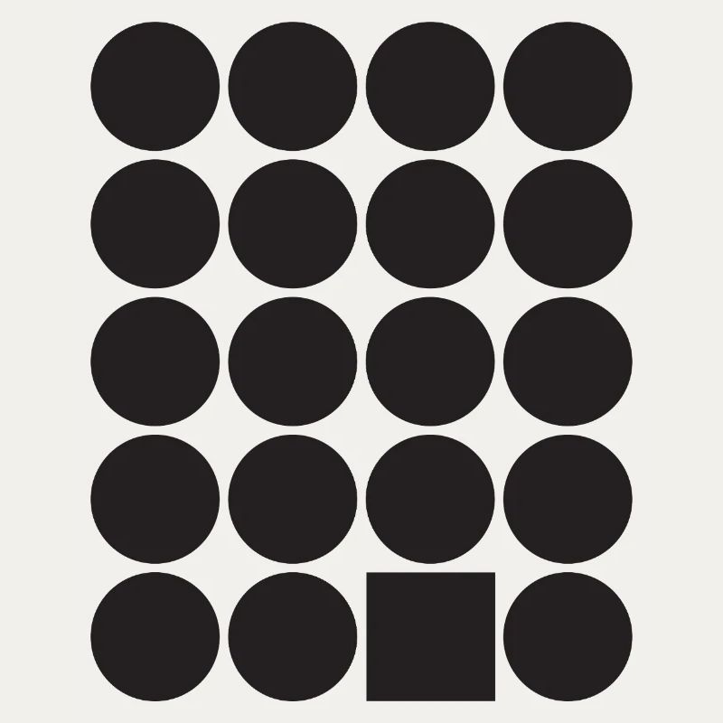 Geometric Dot Grid with a Square