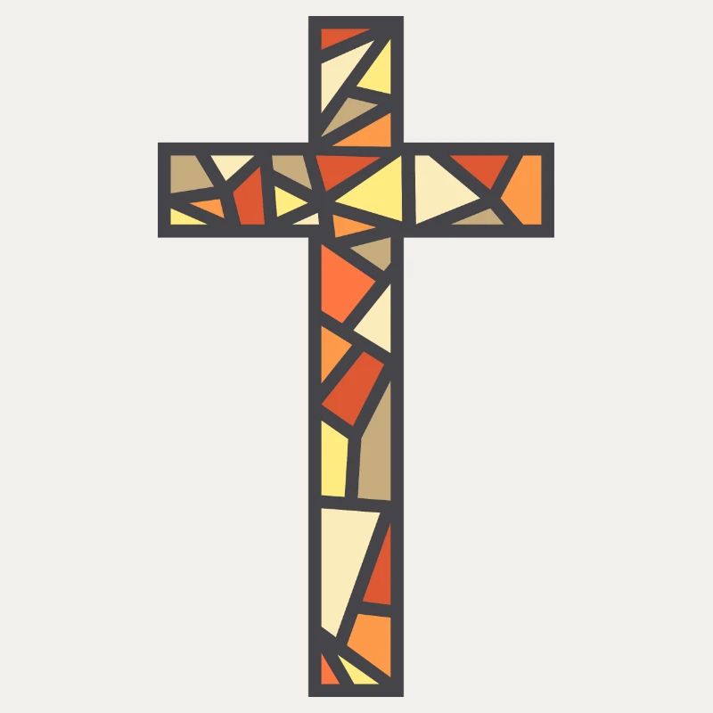 Buntglas-Kreuz