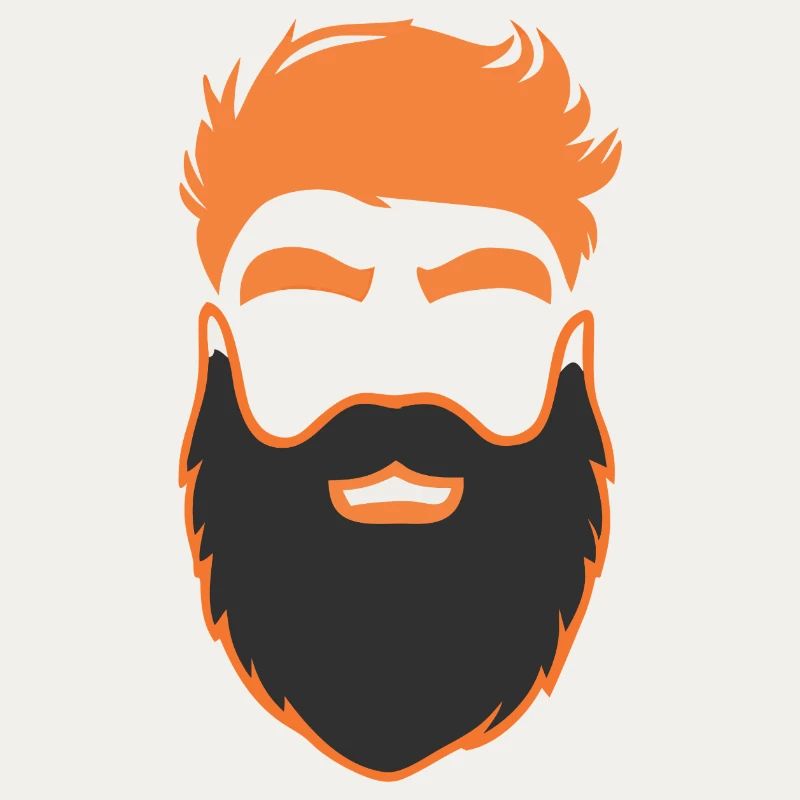 Nerd barbe hommes avec barbe