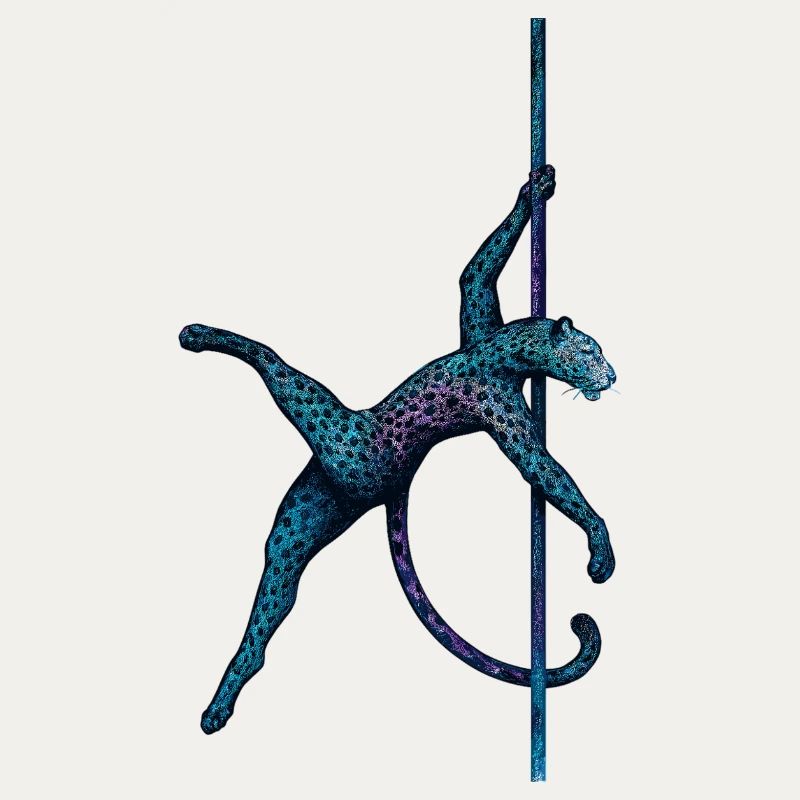 Pole dance Léopard Pole Dancer Pole Cadeau