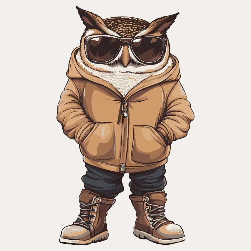 Eule Cool Winter