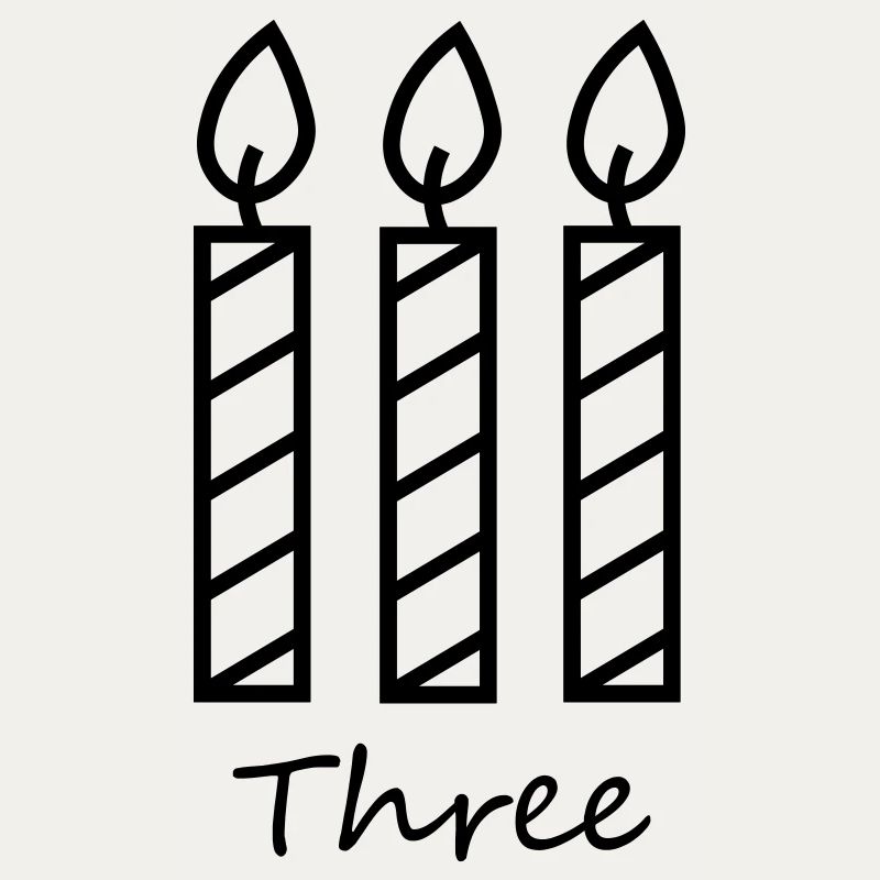Three candles