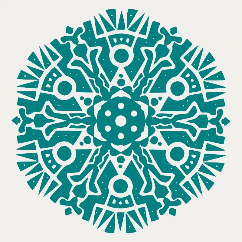 Modèle Mandala Maya